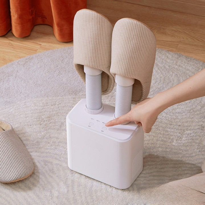 Uscator electric pantofi, doua capete, aer cald reglabil, silentios, alb [5]