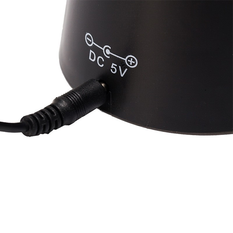 Ventilator exterior compact, repelent pentru muste si tantari, cu cablu USB si slot baterii, negru [4]