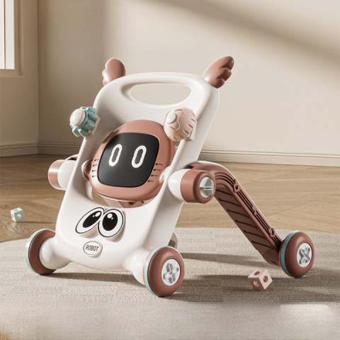 Antemergator pentru copii, multifunctional 8 in 1, cu maner detasabil, plastic maro [5]