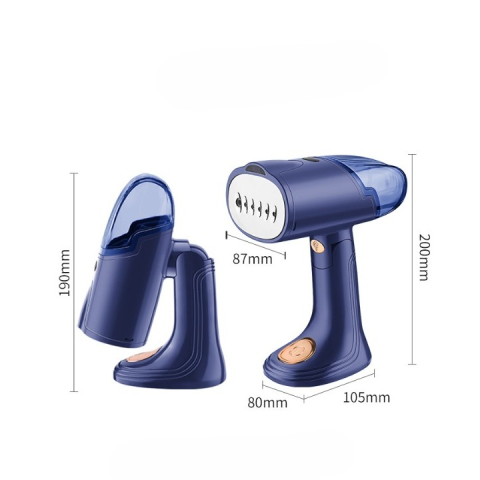 Aparat de calcat vertical portabil cu abur, putere 1500W, rezervor detasabil 138ml, pliabil, albastru [7]
