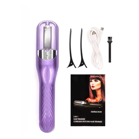 Aparat de reparare varfuri despicate, 2 in 1, cu ioni negativi, ABS+PC, mov [1]