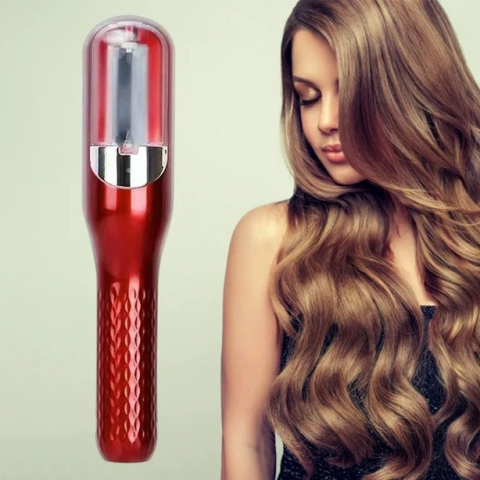 Aparat pentru repararea varfurilor despicate, 2 in 1 cu ioni negativi, reincarcabil, rosu [2]