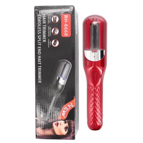 Aparat pentru repararea varfurilor despicate, 2 in 1 cu ioni negativi, reincarcabil, rosu [5]