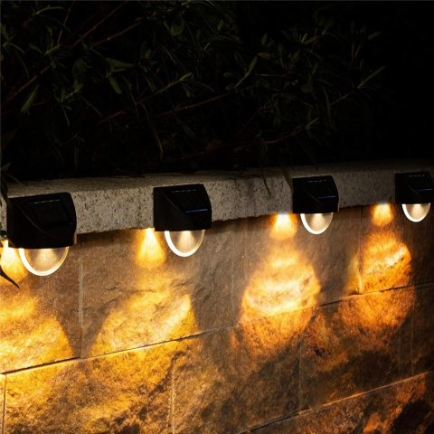 Aplica solara LED pentru perete, cu acumulator, alb cald, 8.8 x 8.5 cm [3]