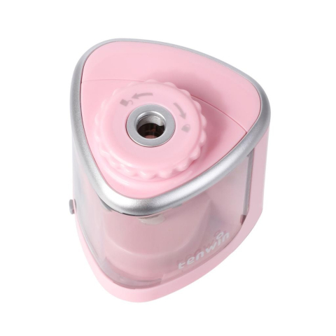 ascutitoare electrica semi-automata roz plastic [1]