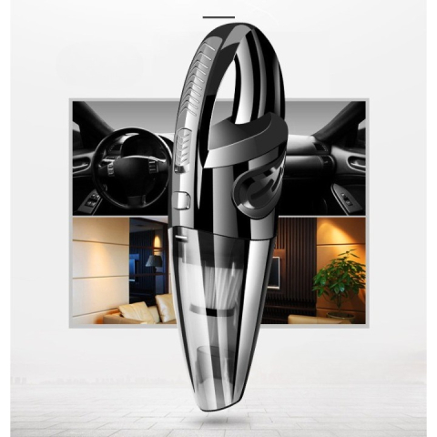 Aspirator de mana portabil Turbo, functie aspirare umeda si uscata, incarcare USB, 32x6 cm [5]