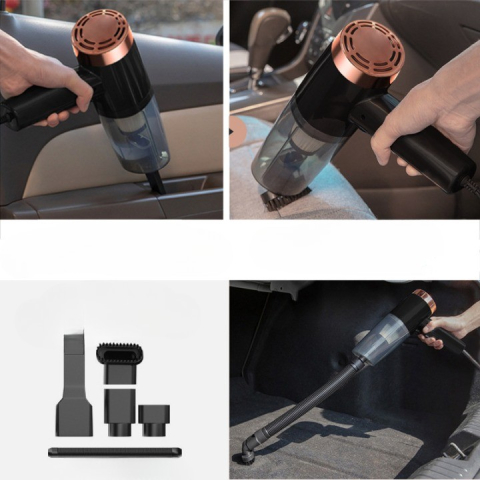 aspirator portabil auto negru cu capete multiple [2]