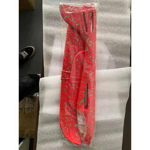 Avion planor cu pilot, polistiren usor, lumini pe cabina, 47 cm, rosu [6]