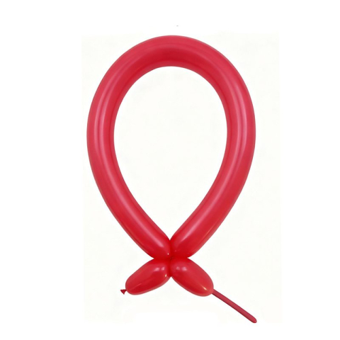 Produse utile sub 50 RON - Baloane de modelaj, set 50 bucati, latex flexibil, culoare rosie