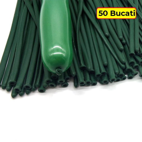 Baloane de modelaj, set 50 bucati, latex flexibil, verde [2]
