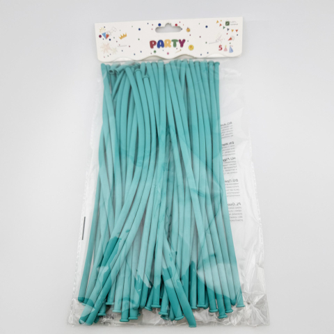 Baloane de modelaj, set 50 bucati, latex rezistent, albastru pastel [3]