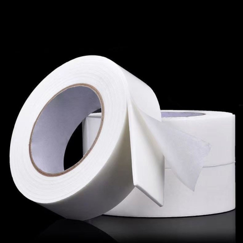 Banda dubla adeziva cu burete, latime 2.5 cm, lungime 1 m, alb [2]