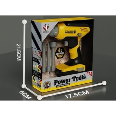 Bormasina jucarie copii cu 4 capete, portocaliu – joc interactiv [1]