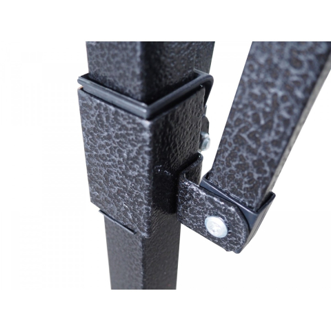 Cadru metalic pliabil pentru cort tip pavilion, 3 x 3 m, rezistent, negru [4]