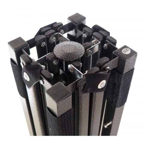 Cadru metalic pliabil pentru cort tip pavilion, 3 x 6 m, rezistent, negru [2]
