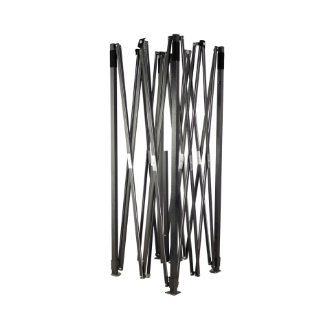 Cadru metalic pliabil, suport cort pavilion, 3 x 3 m, negru