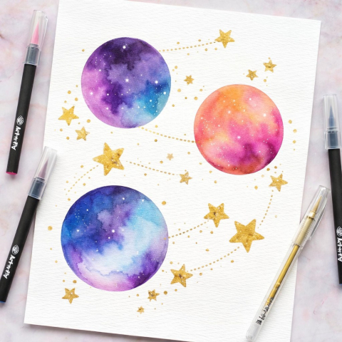 Caiet schite Perfect Bound, 50 file hartie, format mare, coperta carton albastru [2]