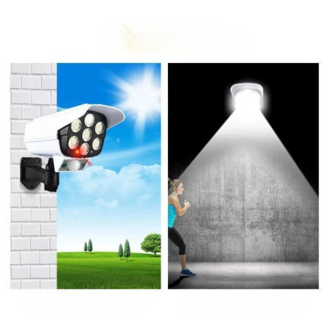 camera falsa supraveghere solara 77 led [2]