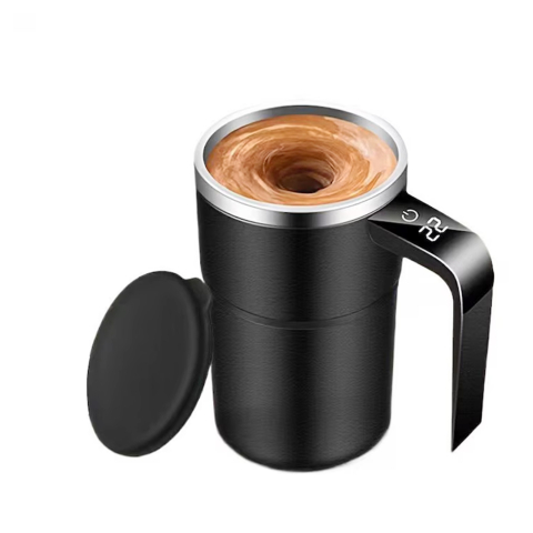 Bucatarie & Gatit - Cana termica cu auto-amestecare, ecran LCD temperatura, otel inoxidabil, incarcare USB