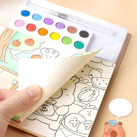 carte colorat acuarela model capibara 20 foi carton 200 gsm [1]