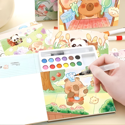 carte colorat acuarela model capibara 20 foi carton 200 gsm [6]