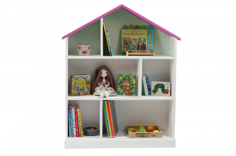 Casuta biblioteca din lemn BookHouse, Jellybear, 130 x 96 x 30 cm [4]