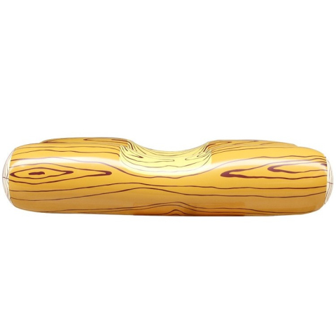 Colac gonflabil sub forma de pluta, cu vasla gonflabila, PVC, maro [1]