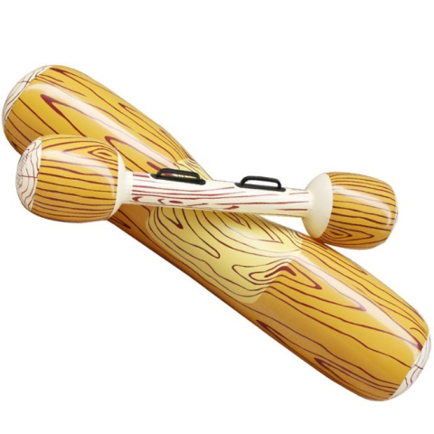 Colac gonflabil sub forma de pluta, cu vasla gonflabila, PVC, maro [6]