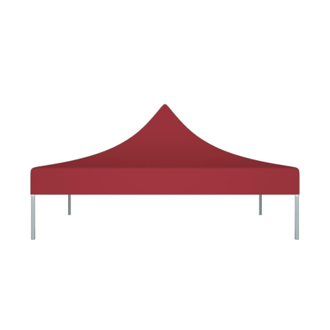Copertina pentru pavilion, acoperis cort pliabil, rezistenta 420D, 3 x 3 m, rosu [5]
