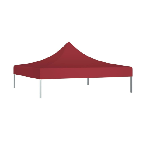 Copertina pentru pavilion, acoperis cort pliabil, rezistenta 420D, 3 x 3 m, rosu