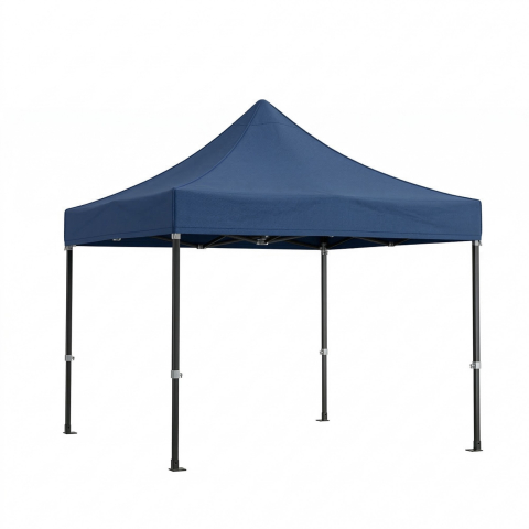 Casa & Gradina - Cort pavilion pliabil 3x3 m, cadru metal ranforsat, acoperis polyester Oxford 420D, albastru