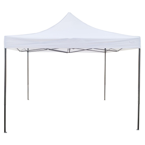 Casa & Gradina - Cort pavilion pliabil 3x3m, cadru metal ranforsat, acoperis 420D polyester oxford, alb