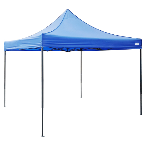 Cort pavilion pliabil 3x3m, cadru metal ranforsat, acoperis poliester Oxford 420D albastru [4]