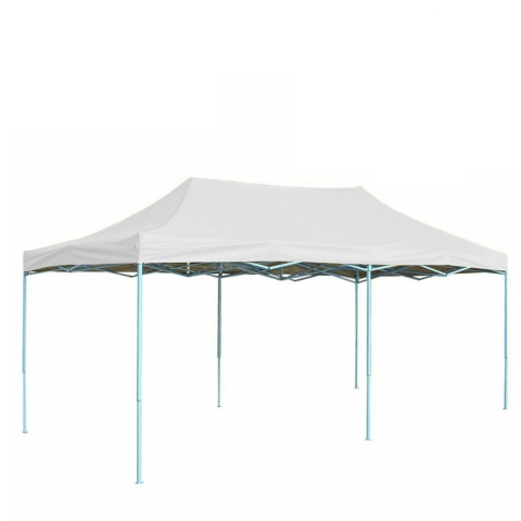 Casa & Gradina - Cort pavilion pliabil 3x6m, cadru metalic, reglabil pe inaltime, alb