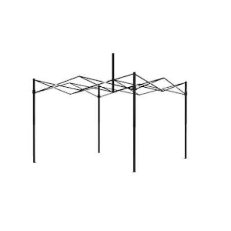 Cort pavilion pliabil pentru evenimente, cadru metalic, 2x2 m, alb [6]
