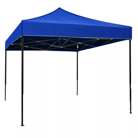 Outdoor & Camping - Cort pliabil pentru evenimente, cadru metalic, 2x2 m, albastru