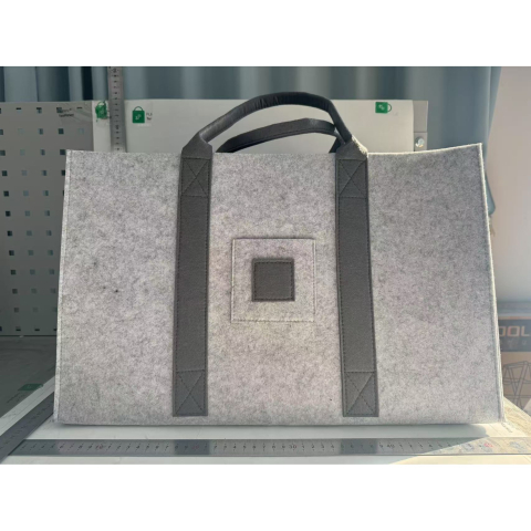 Cos multifunctional pentru rufe murdare, geanta durabila, manere rezistente, gri 50x34x32 cm [1]