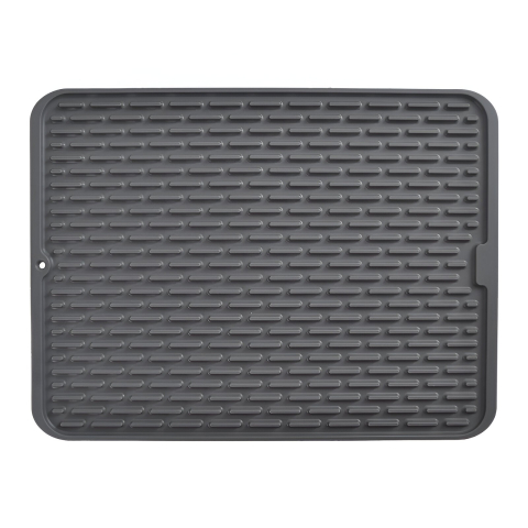 Bucatarie & Gatit - Covoras din silicon pentru scurgere vase, rezistent la temperaturi, 43x32.5 cm, negru
