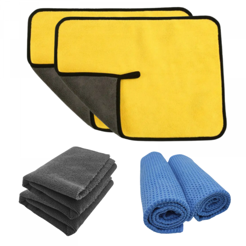 Curat si Clar – Pachet 6 Lavete Auto pentru Interior si Exterior