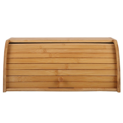 Bucatarie & Gatit - Cutie de paine, multifunctionala, din lemn de bambus, 40 x 27 x 17.3 cm, natur