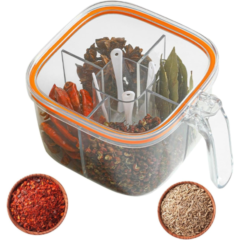 cutie depozitare alimente 5 compartimente plastic silicon [4]