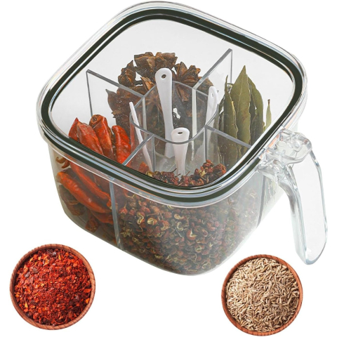 cutie depozitare alimente 5 compartimente plastic transparent [3]