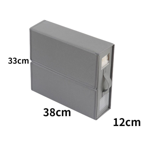 Cutie depozitare pliabila pentru lenjerii, capacitate 18 litri, panza Oxford cu PP, gri [2]