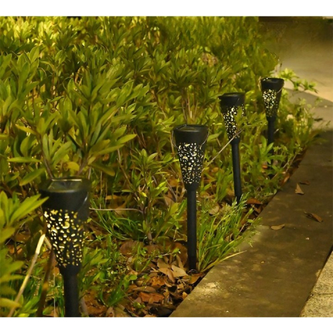 Decorațiune solară pentru grădină, Flippy, tip torță alb cald [2]