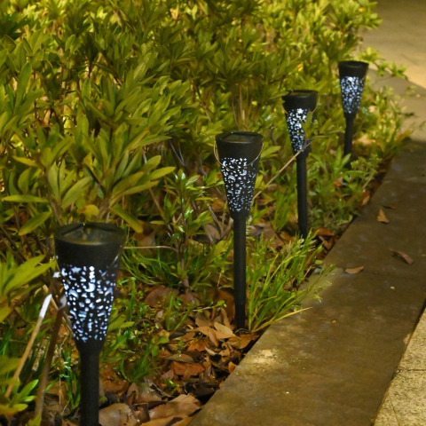 Decoratiune Solara pentru Gradina, Flippy, Tip Torta, Alb Rece [3]