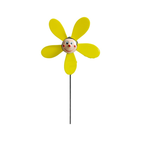 Decoratiuni gradina, set 4 moristi de vant, modele insecte si flori, metal multicolor [6]