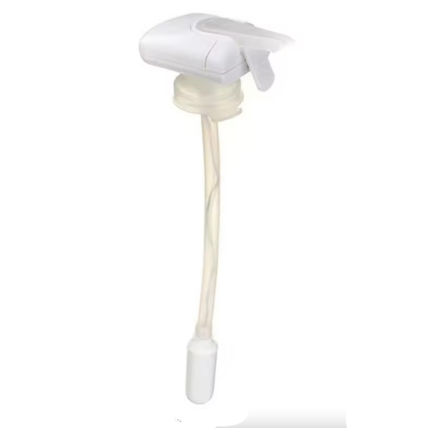 Dispenser dozator automat pentru bauturi, model electric cu baterii AA, tub lung, plastic alb [1]