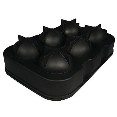 Forma pentru gheata, 6 bile sferice, silicon alimentar, negru [4]