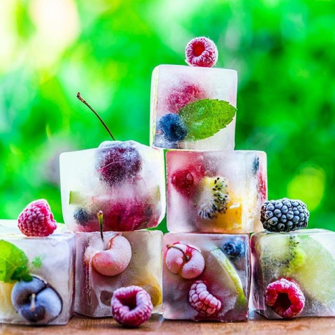 Forma pentru gheata cu presa, 6 cuburi, silicon alimentar, caserola depozitare, alb [3]