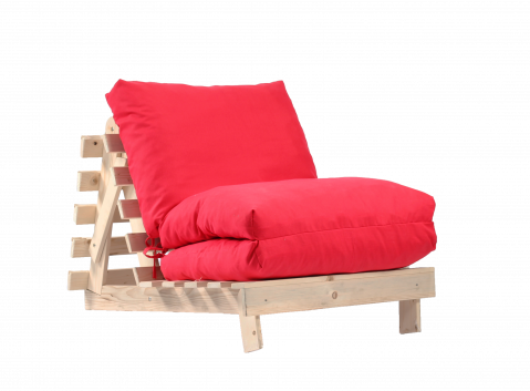 Utile acasa sau la birou - Fotoliu Pufrelax Sezlong Lemn Fubsy, 170 cm x 88 cm x 73 cm, Mare, Bombay Montana Red